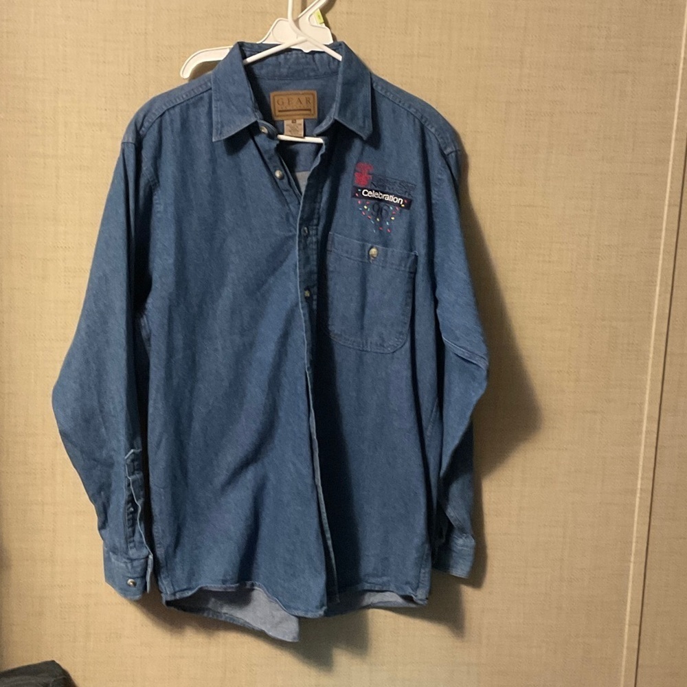 Gear For Sports Blue Casual Button Down Shirt